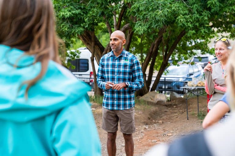 Reet Singh, founder of TripOutside, at West Slope Startup Week in Durango. Photo Credit | Ryan Sanchez LLC