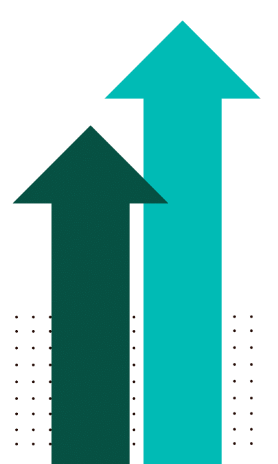 blue and green arrows