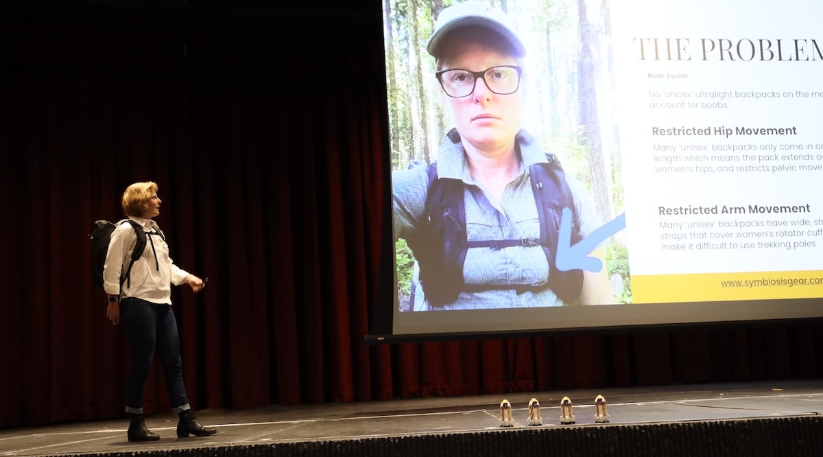 Sarah Berkeley, Symbiosis Gear, at the Sterling pitch competition